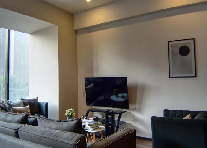 Reforma 284 King Size Swimming Pool, Parking & Kitchen Apartment Mexico City