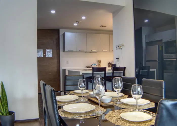 Apartment Reforma 284 King Size Swimming Pool, Parking & Kitchen